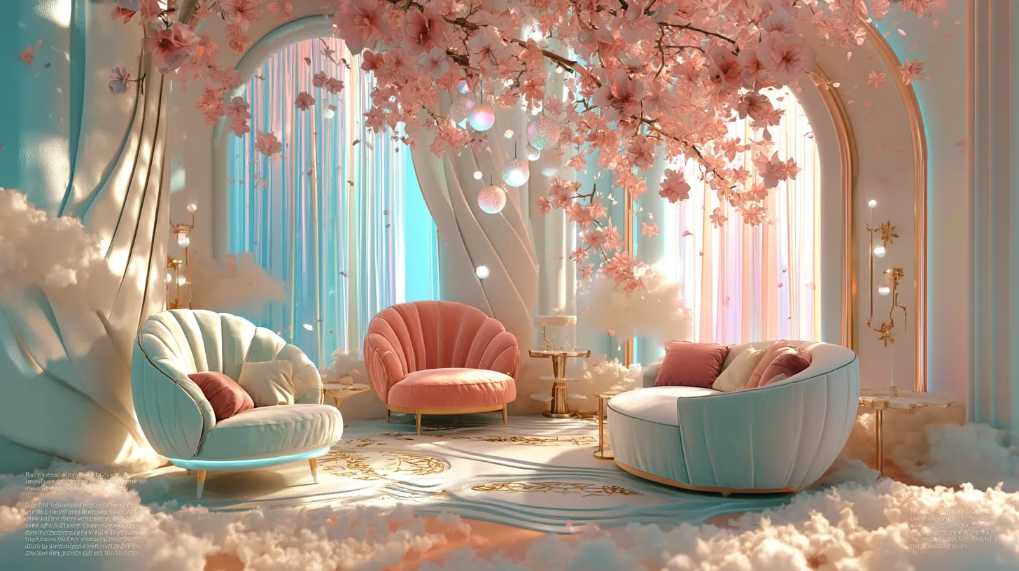 PLUSH archive — deep plush room interior, warm light flooding the space